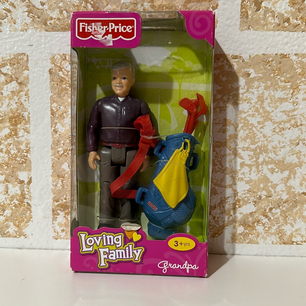 NIB RETIRED 2011 Fisher Price Loving Grandpa Golf Bag